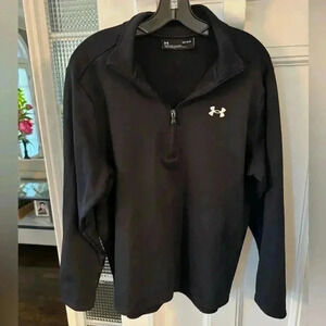 Under Armour men’s performance pullover 1/2 zip black size Large